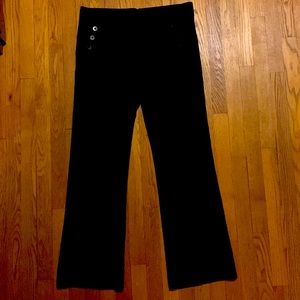 Betabrand black six button pant - XL